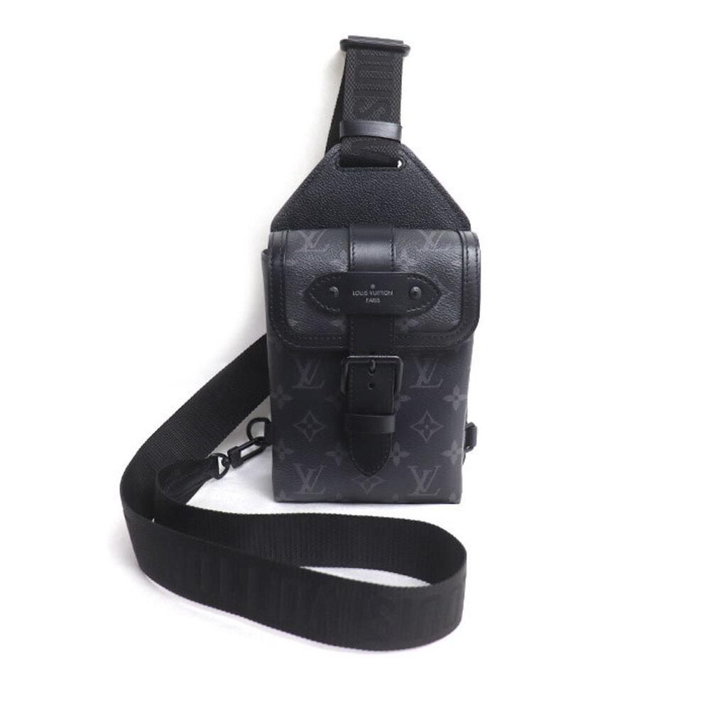 LOUIS VUITTON Saumur Sling Bag Body Monogram Eclipse M45912 Men's